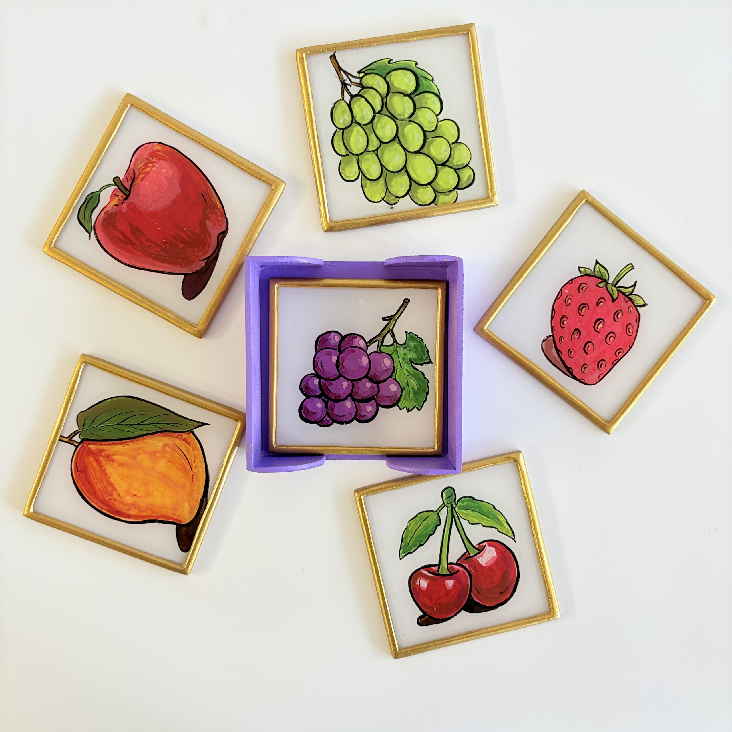 Fruits coaster sets